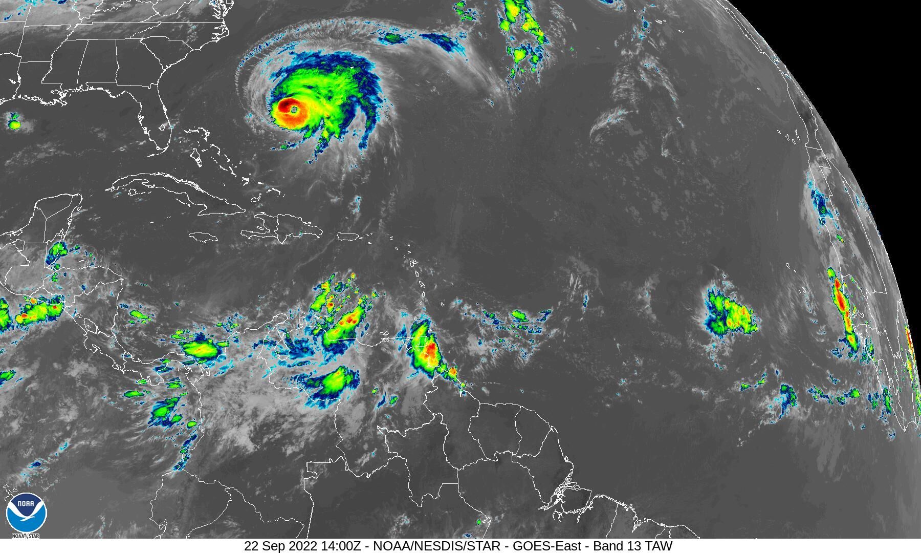 Tropical systems satellite 9am Sept 22